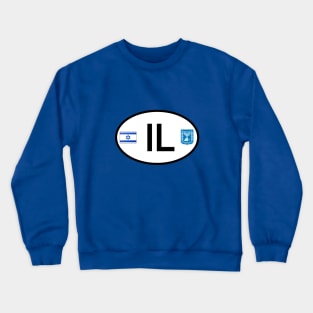 Israel car country code Crewneck Sweatshirt